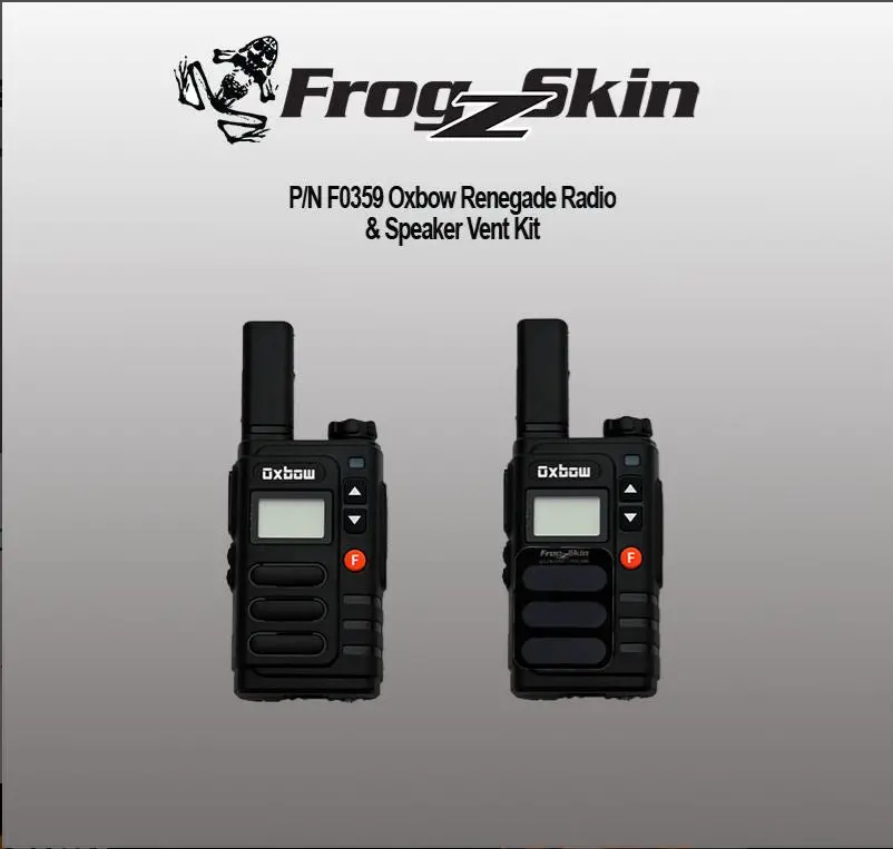 Frogzskin Mesh For Oxbow Renegade 1.0 Radio Vent Kit Snow Filter 1