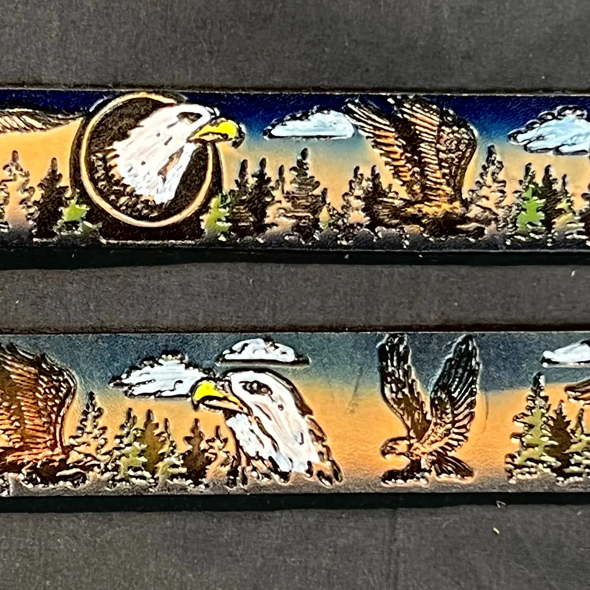 Belt Scene Eagle Blue 1