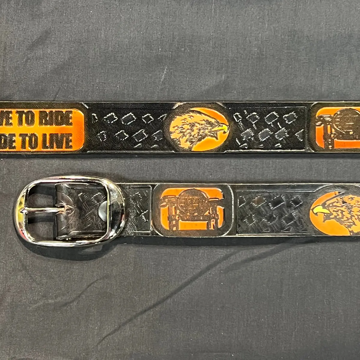 Belt Painted Live To Ride 1