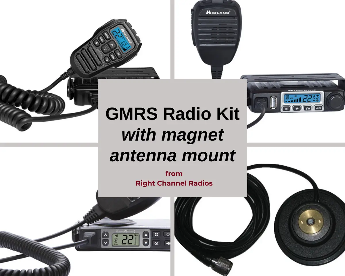 Gmrs Radio Kit With Magnet Antenna Mount 1