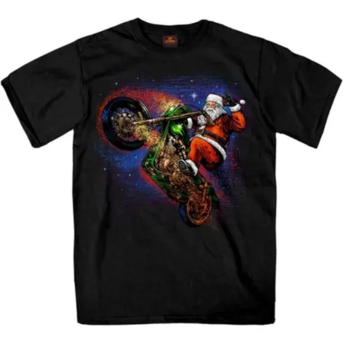 Wheelie Santa T-Shirt 1