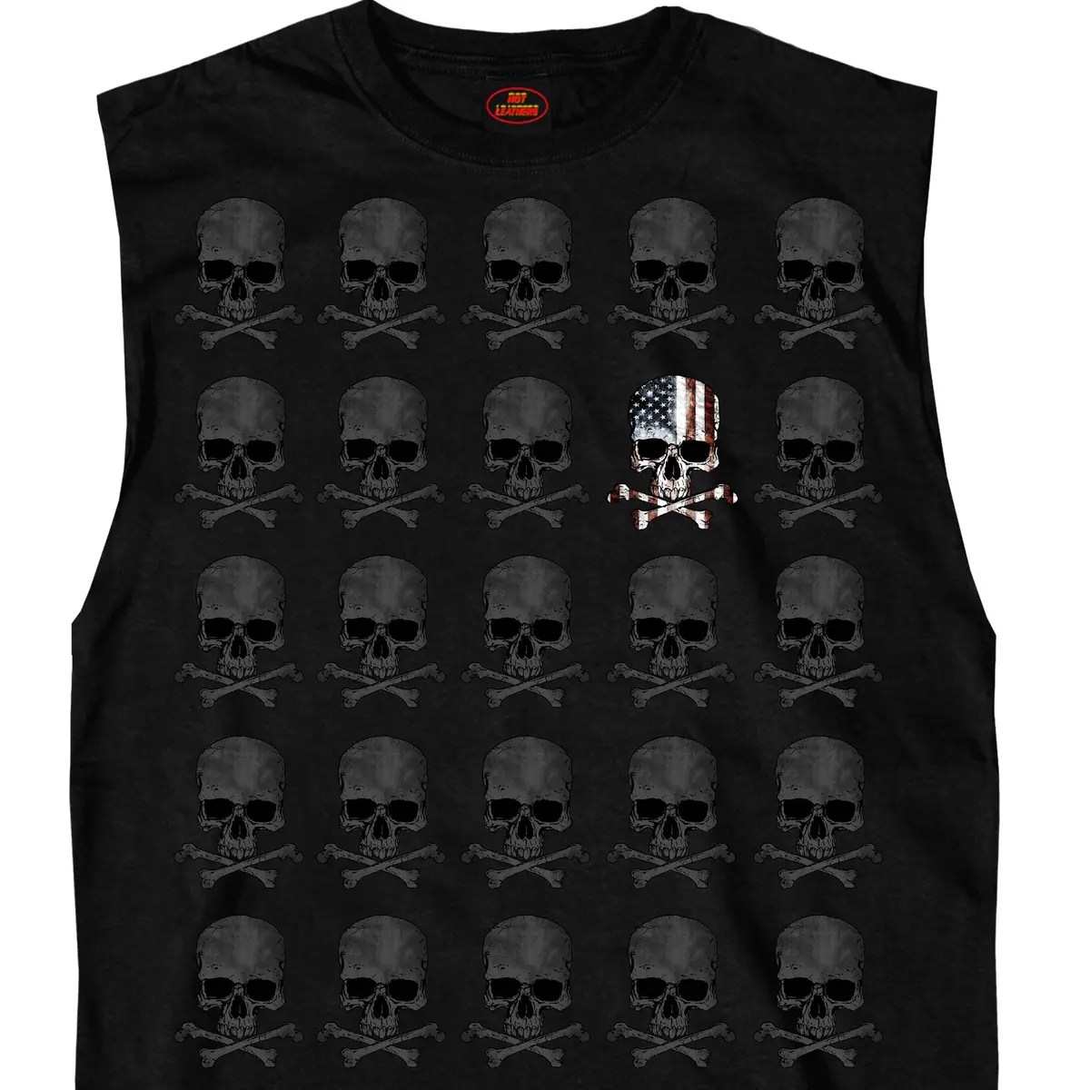 Men's Flag Skull Tank Top 1