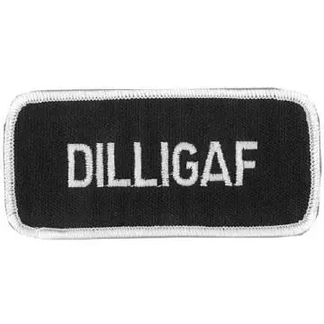 Dilligaf Patch Black 4 Inch 1