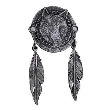 Wolf Dream Catcher Pin 1