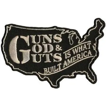 Guns God Guts Patch 4 Inch 1