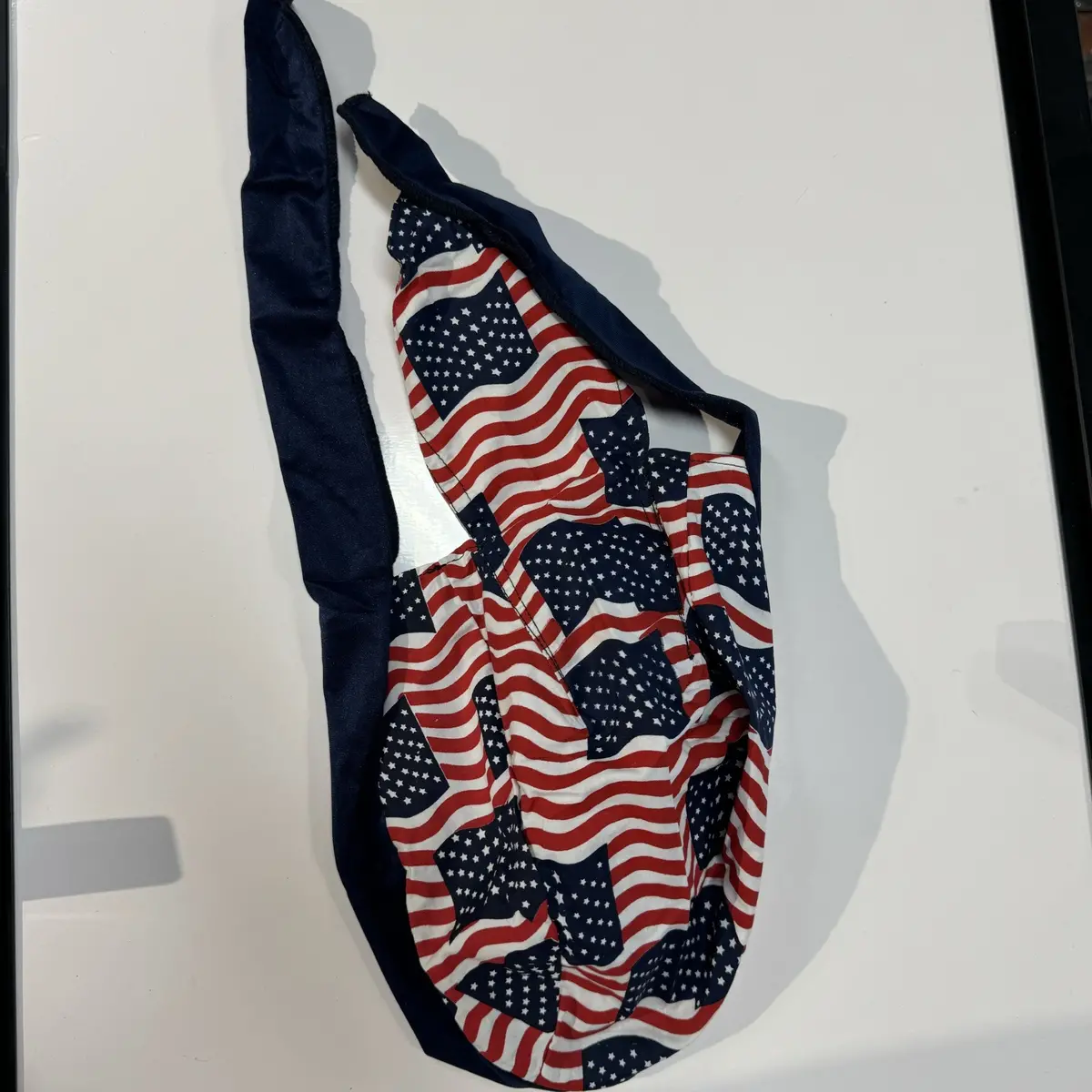 Vega American Flag Headwrap Blue Trim 1