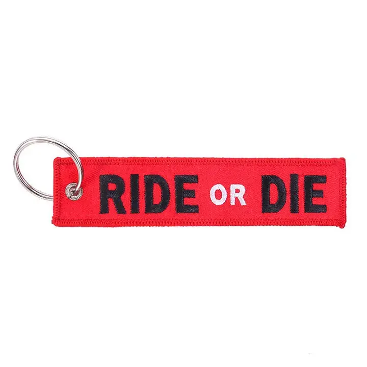 Motorcycle Key Chain - Ride Or Die Red 1