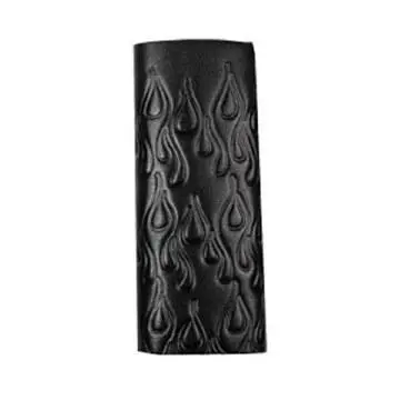 Hair Glove 4" Embossed Flames 1
