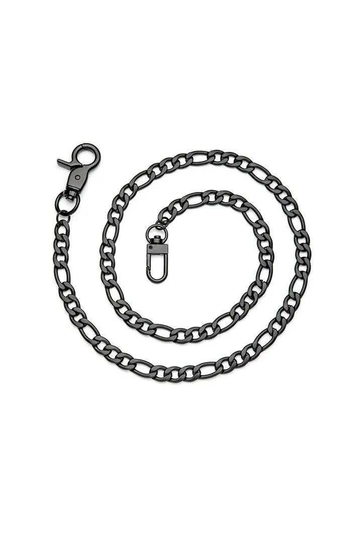 28" Herringbone Black Chain 1