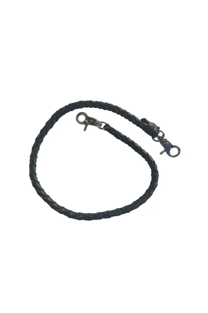 24" Braided Leather Chain 1