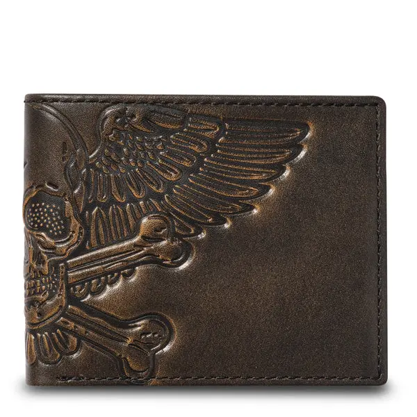 Billfold Skull W/ Wings 1