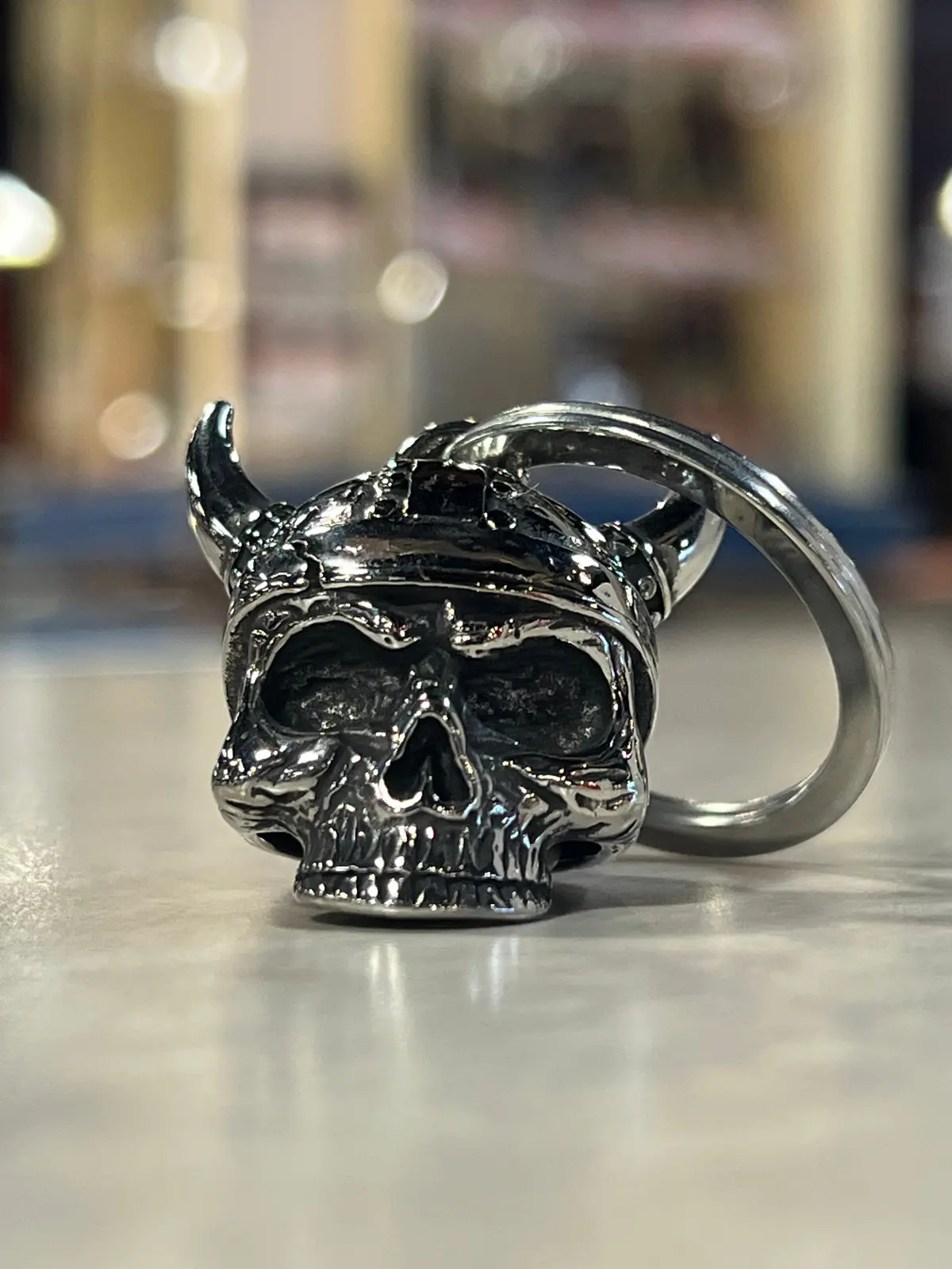 Motorcycle Bell - Skull Viking 1