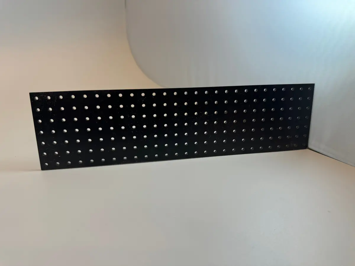 Turret Board - Blank - 189 Holes - 10 1/8" X 2 5/8" - Black 1