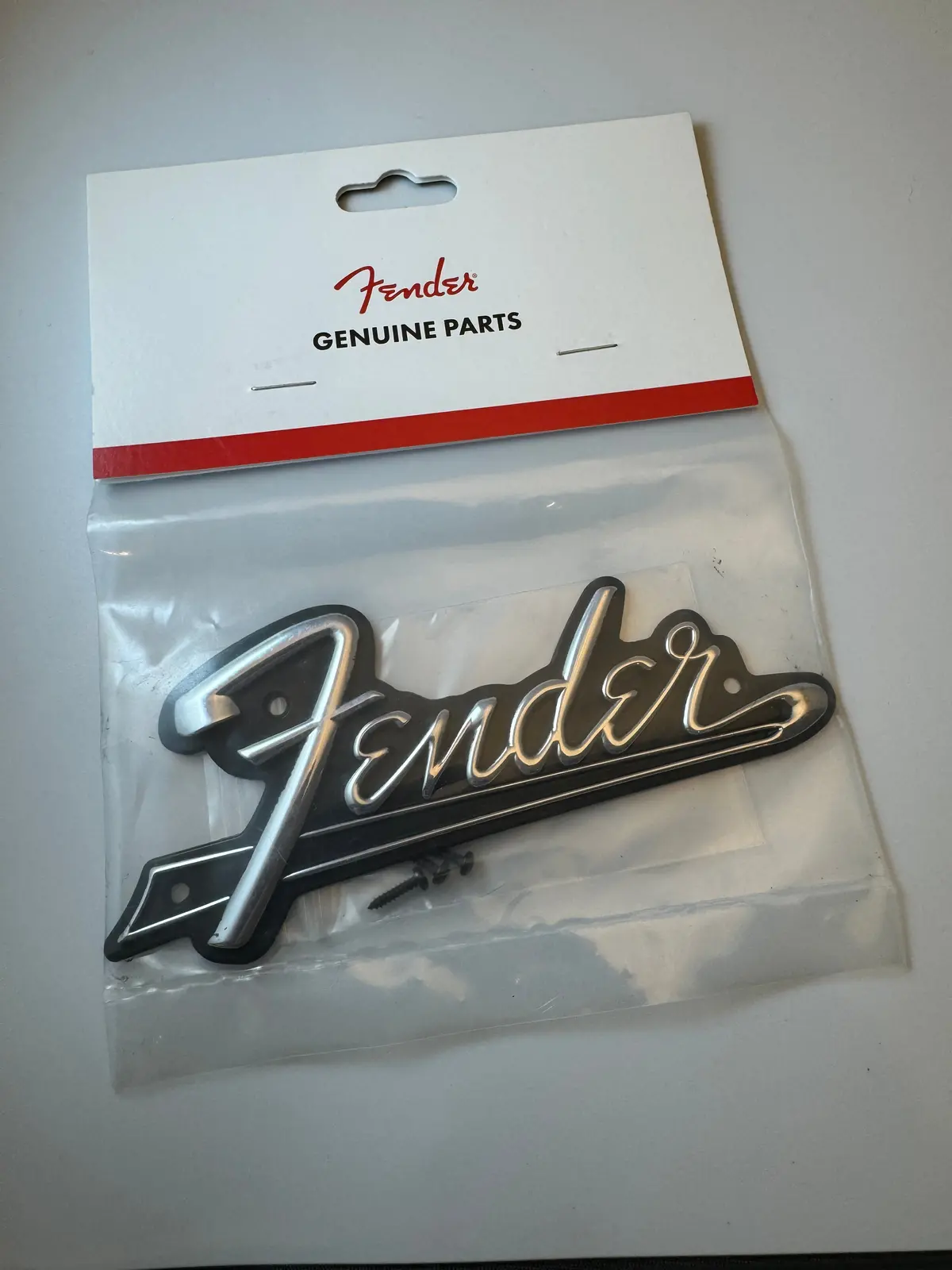 Logo - Fender, Blackface, Silver On Black 1