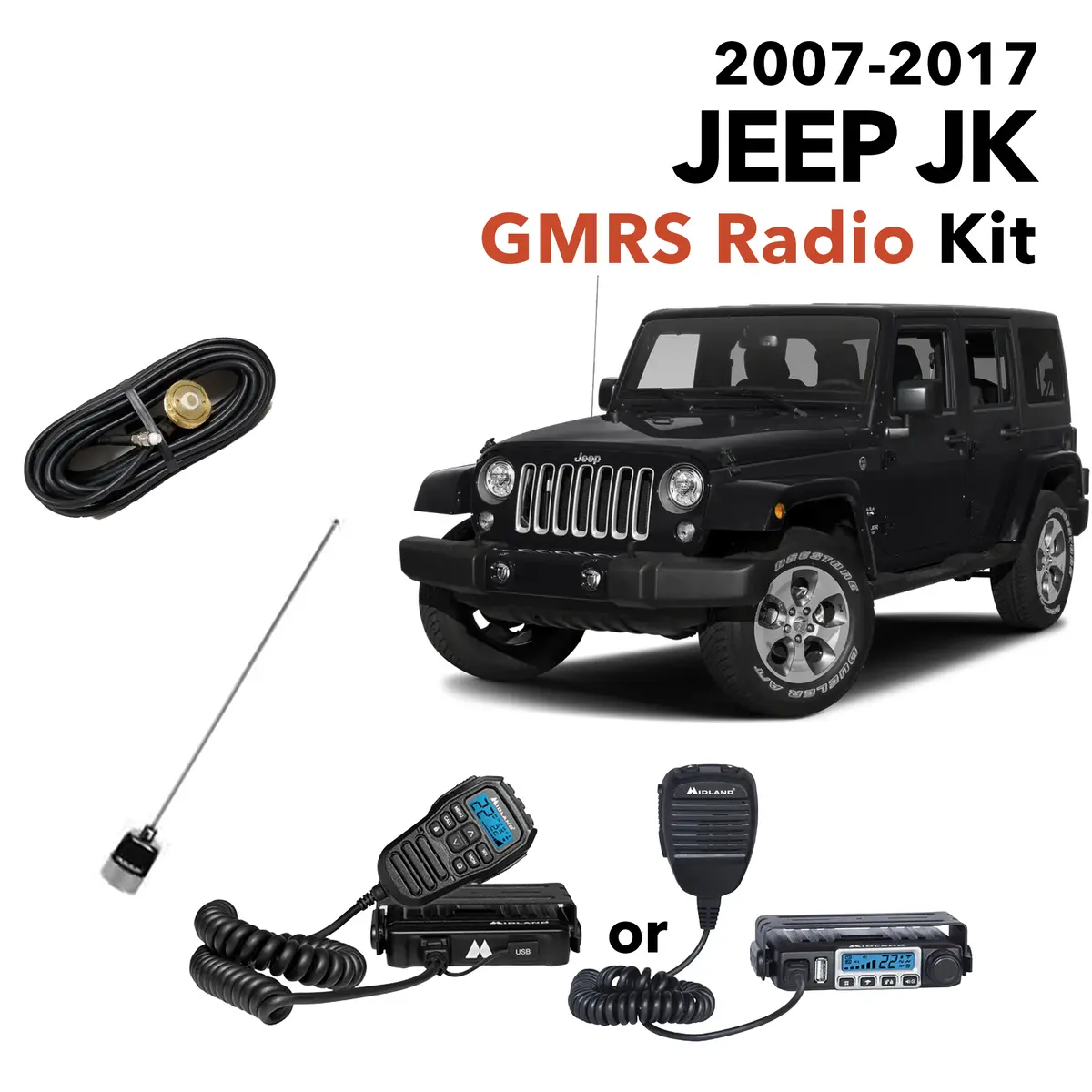 Jeep Jk Gmrs Radio Kit 1