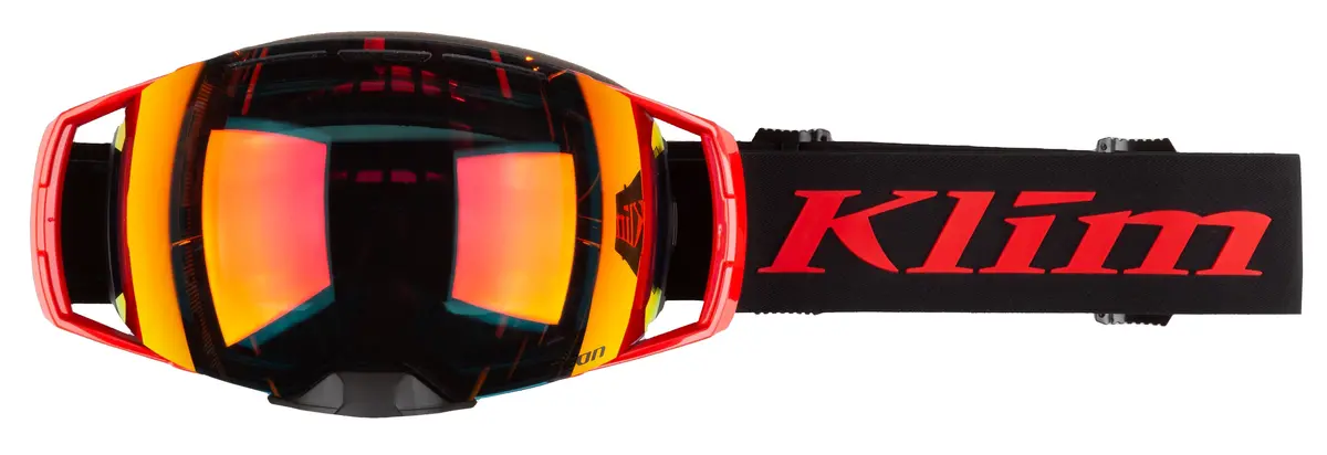 Klim Aeon Snow Goggle - Tech Fiery Red Smoke Red Mirror 1