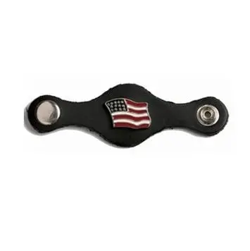Leather Vest Extender - American Flag 1