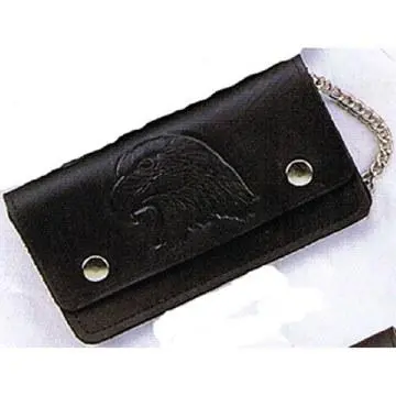Usa-Made Bw829-40 7" Oil Tanned Wallet Eagle Head 1