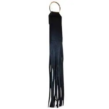 Fringed Key Ring Black 1