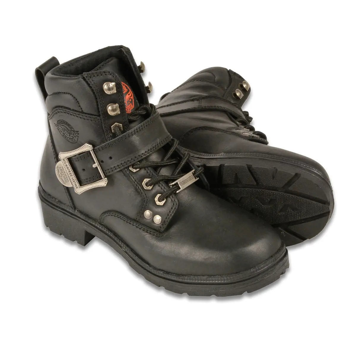 Ladies Lace Up Boot With Buckle 1