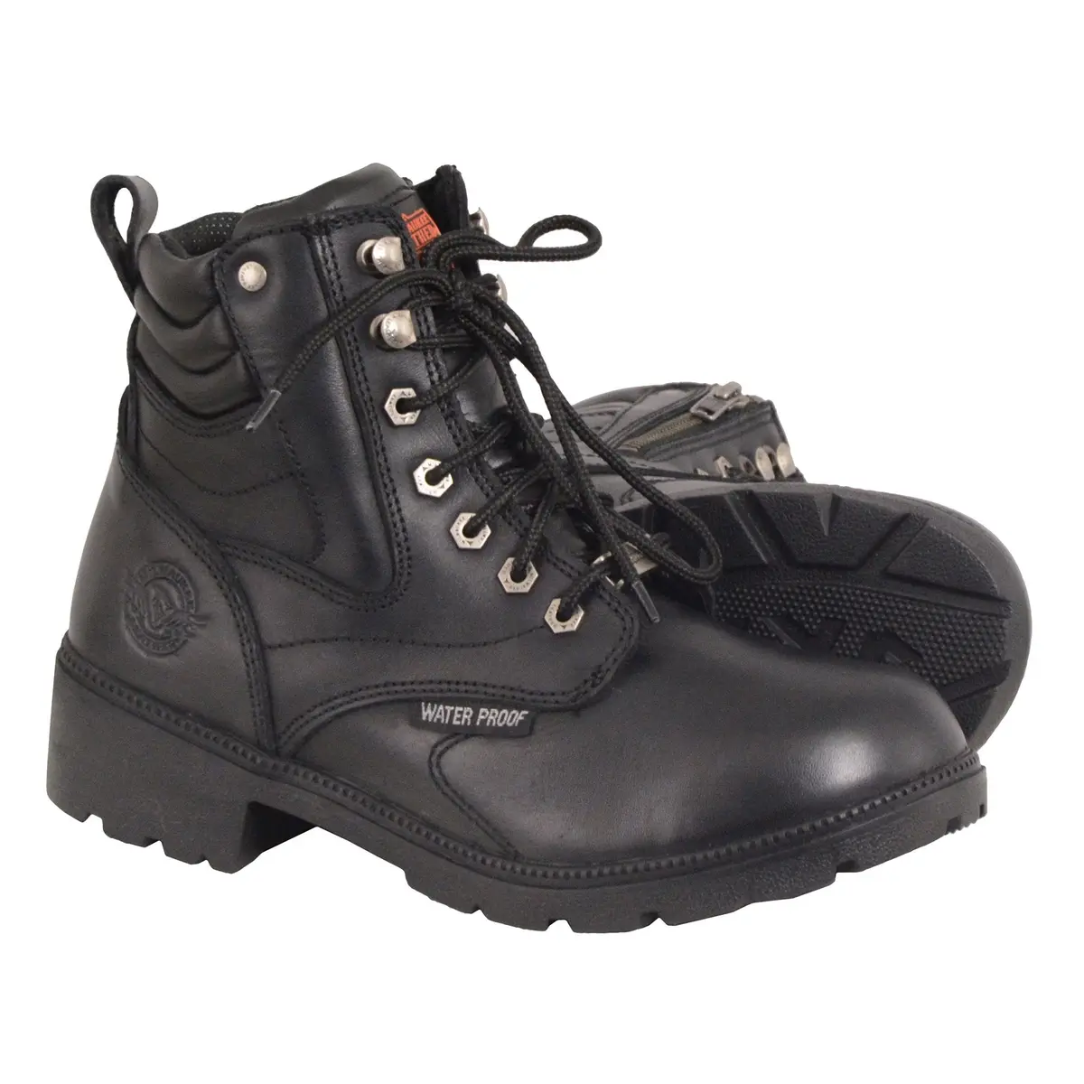 Ladies Wp Side Zipper Boot Blk 1