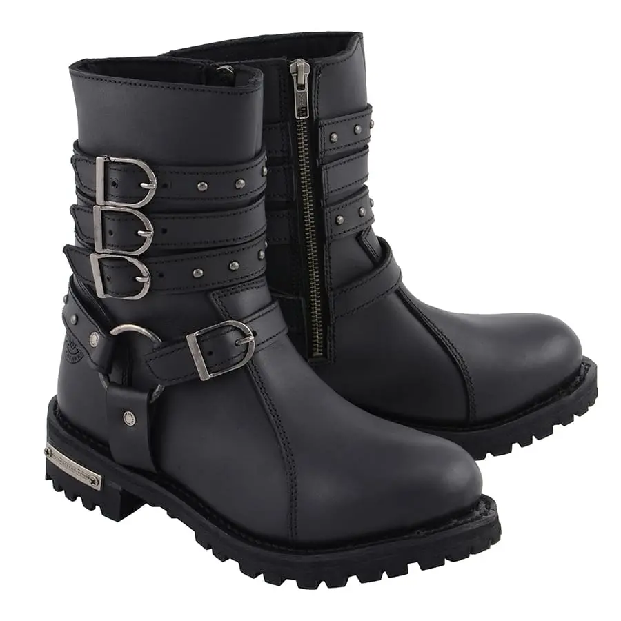 Women's 9" 3 Buckle Harness Boot 1