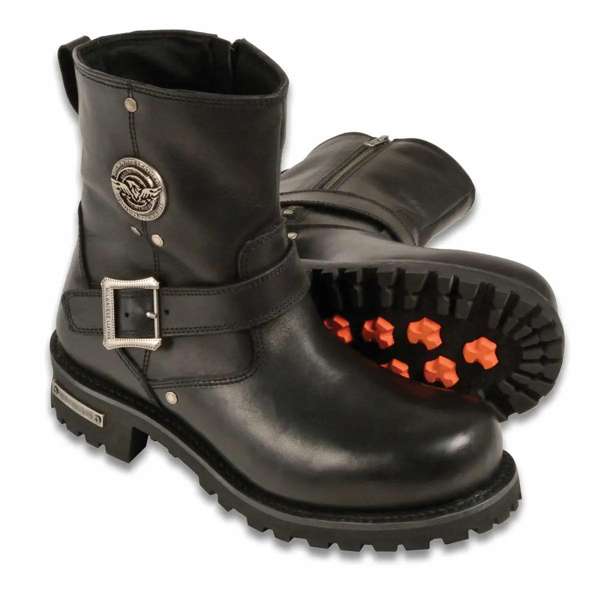Men's Short Harness Boot With Side Zipper 9040 1