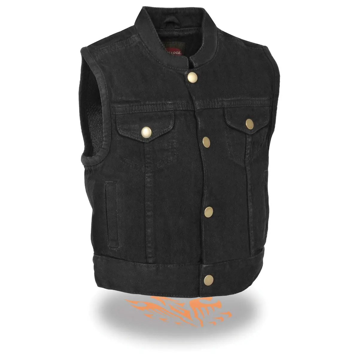 Kids Black Denim Club Vest 1