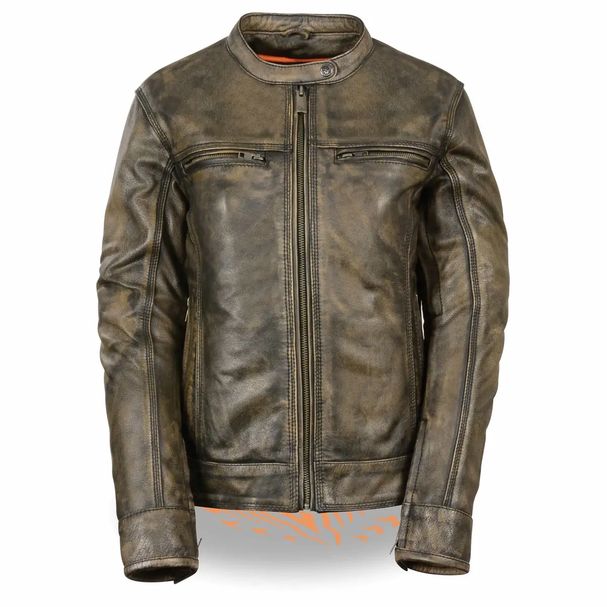 Ladies Distressed Grey Jacket 1