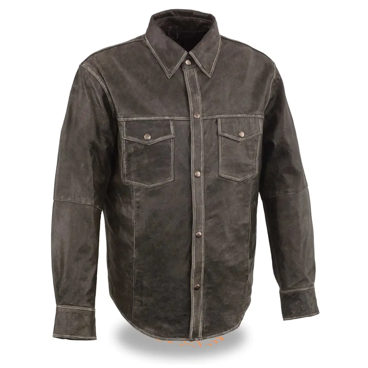 Men's Lightweight Leather Shirt 1