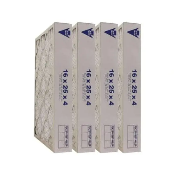16X25x4 Merv 11 - 4 Pack Pleated Furnace Filter 1