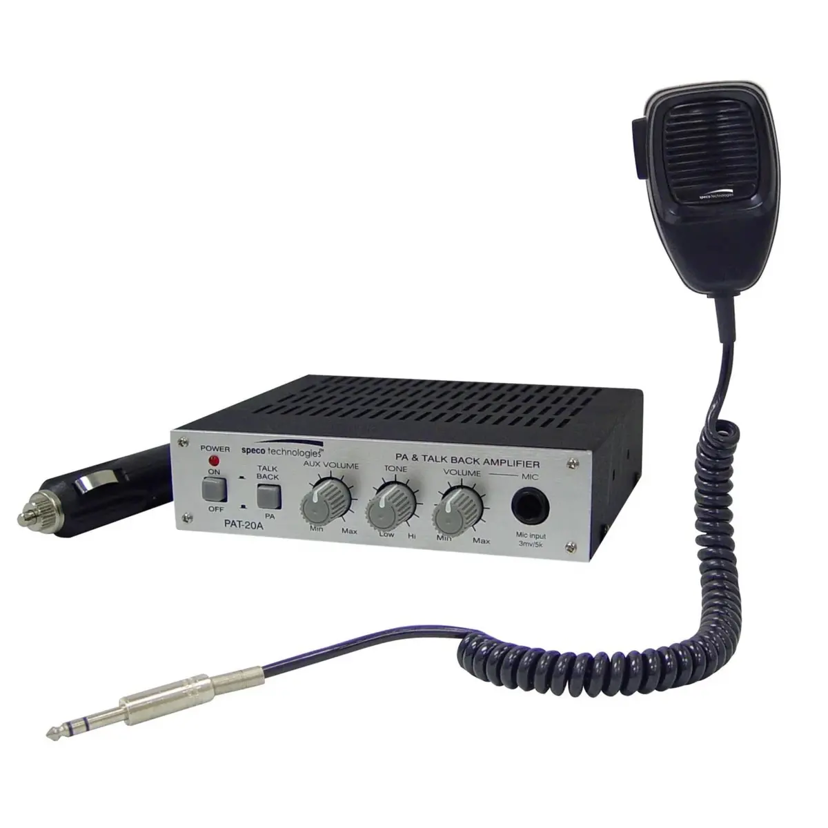 Speco Pat20tb 20-Watt Mobile Pa Amplifier 1