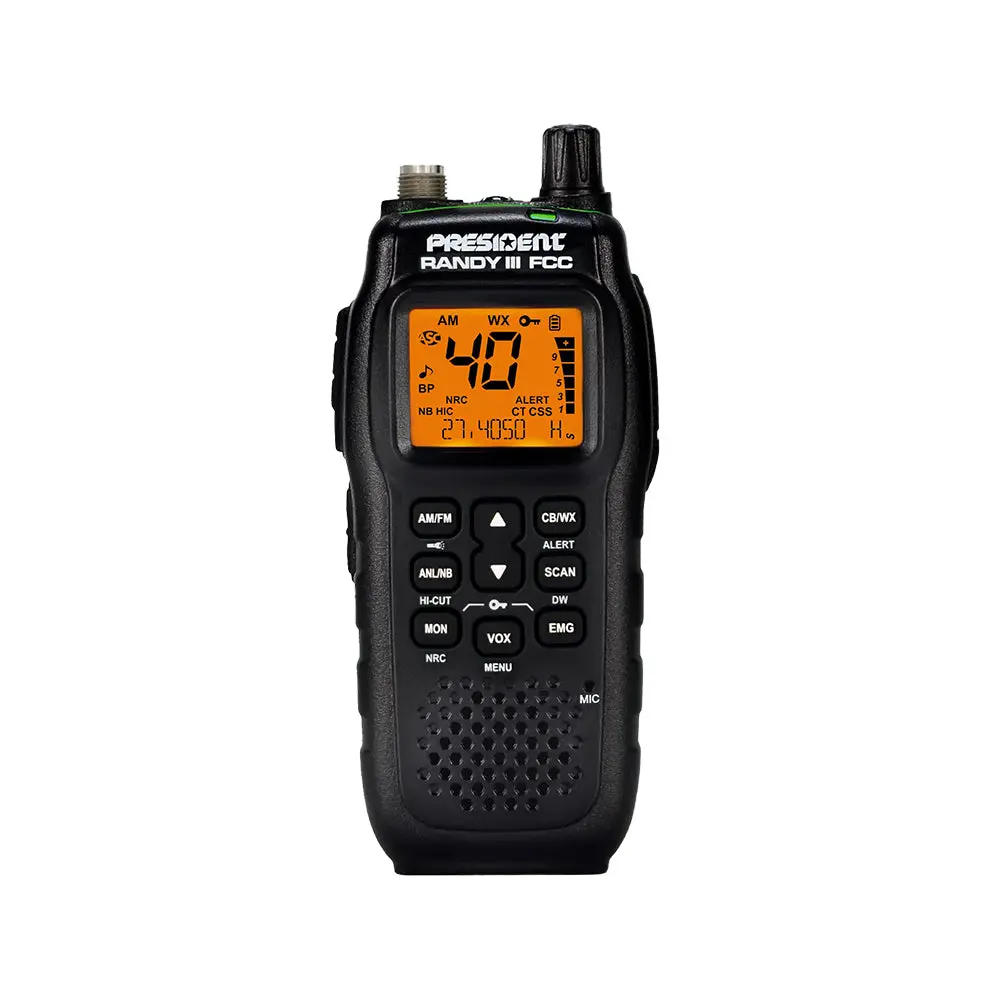 President Randy Iii Fcc Am/Fm Handheld Cb Radio 1
