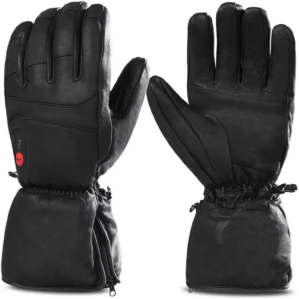 Savior Winter Heated Leather Gloves 7.4V 1