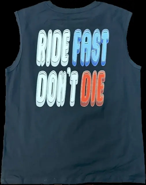 Men's Ride Fast Don't Die Tank Top 1