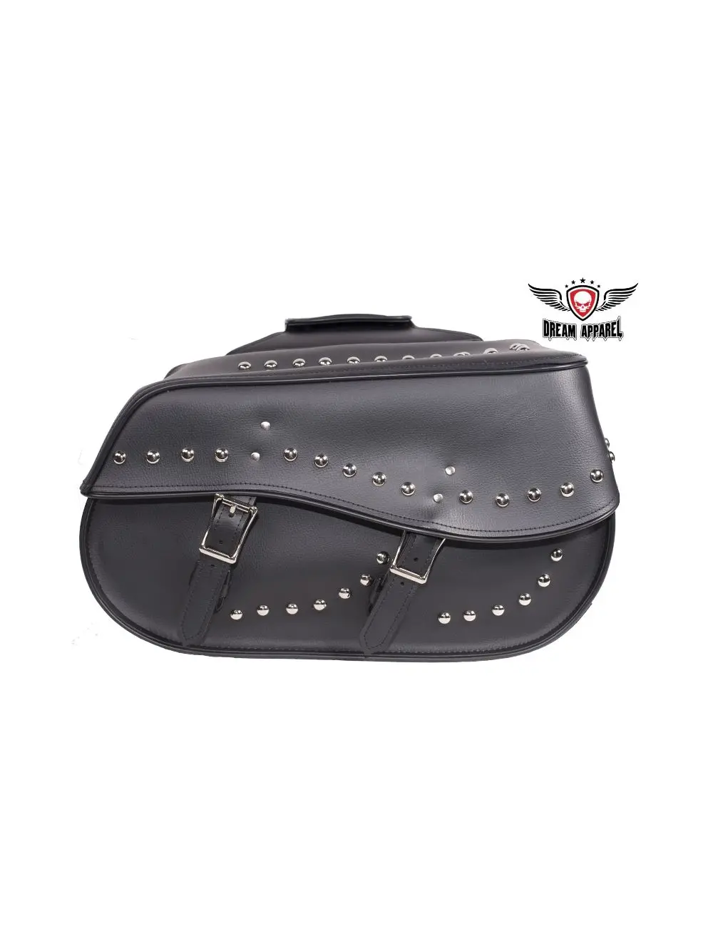 Pvc Saddlebag With Studs 4068 1