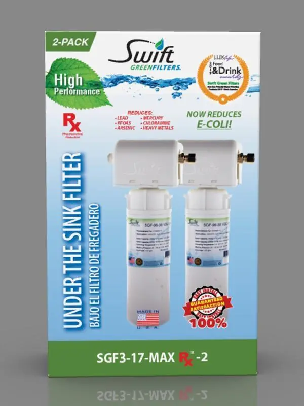 Swift Green Filters Sgf3-17Max-Rx-2– Multi-Stage Under Sink Water Filter System | High Capacity, Eco-Friendly, Direct Connect | Made In Usa 1