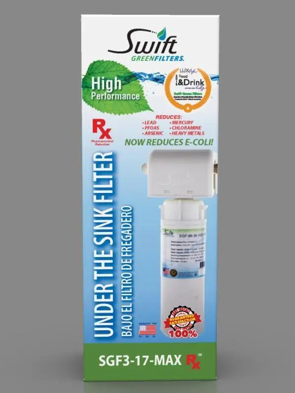Sgf3-17Max-Rx (Single Candle System) Under The Sink System With Ultra High Capacity, Direct Connect Fittings-Removes Pharmaceuticals, Voc,S, Contaminants, Chlorine, Arsenic, Lead, Heavy Metals, Bad Taste, Odors 1