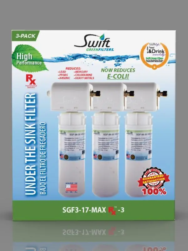 Swift Green Filters Sgf3-17Max-Rx-3– Multi-Stage Under Sink Water Filter System | High Capacity, Eco-Friendly, Direct Connect | Made In Usa 1