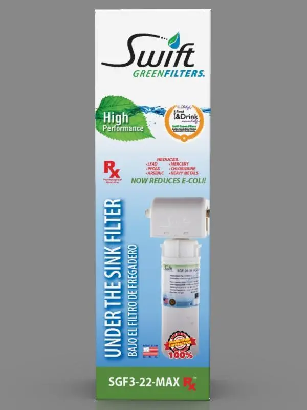 Sgf3-22Max-Rx (Single Candle System) Under The Sink System With Ultra High Capacity, Direct Connect Fittings-Removes Pharmaceuticals, Voc,S, Contaminants, Chlorine, Arsenic, Lead, Heavy Metals, Bad Taste, Odors 1