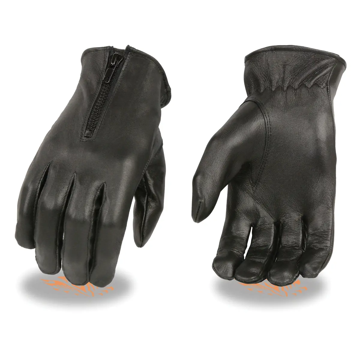 Ladies Short Zipper Gloves 1