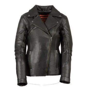Ladies Vented Mc Jacket 1