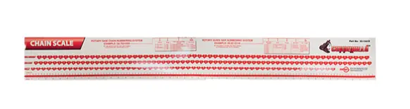 Rotary Copperhead Saw Chain Scale Chart 1