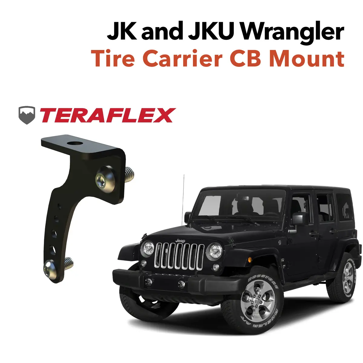 Teraflex Jk Jeep Hd Tire Carrier Cb Mount 1