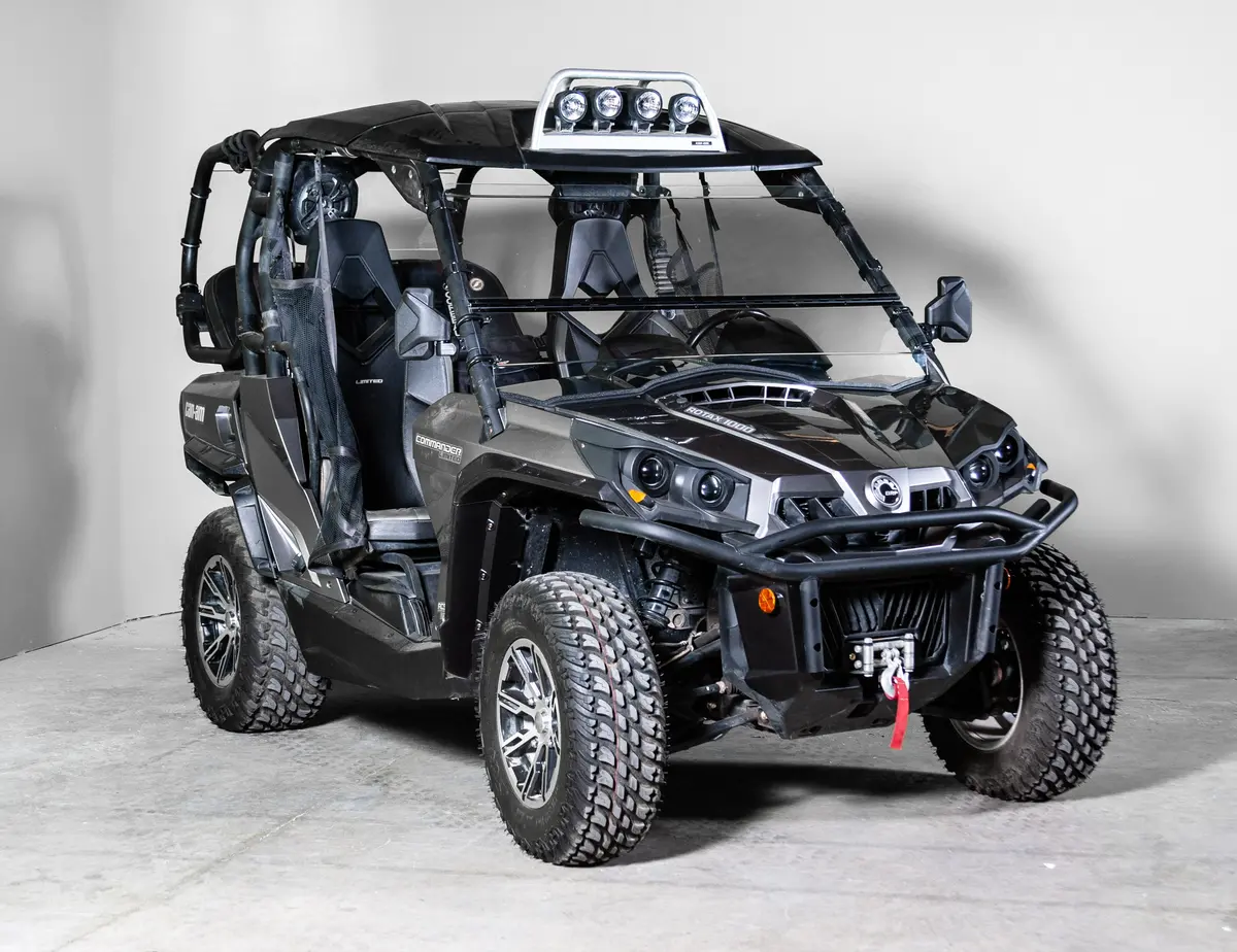 2020 And Older Can-Am Commander (Excludes 2022 1000 Models) Tilting Utv Windshield - For Soft Or No Top (Tk00459, Tk00460 & Tk00461) 1
