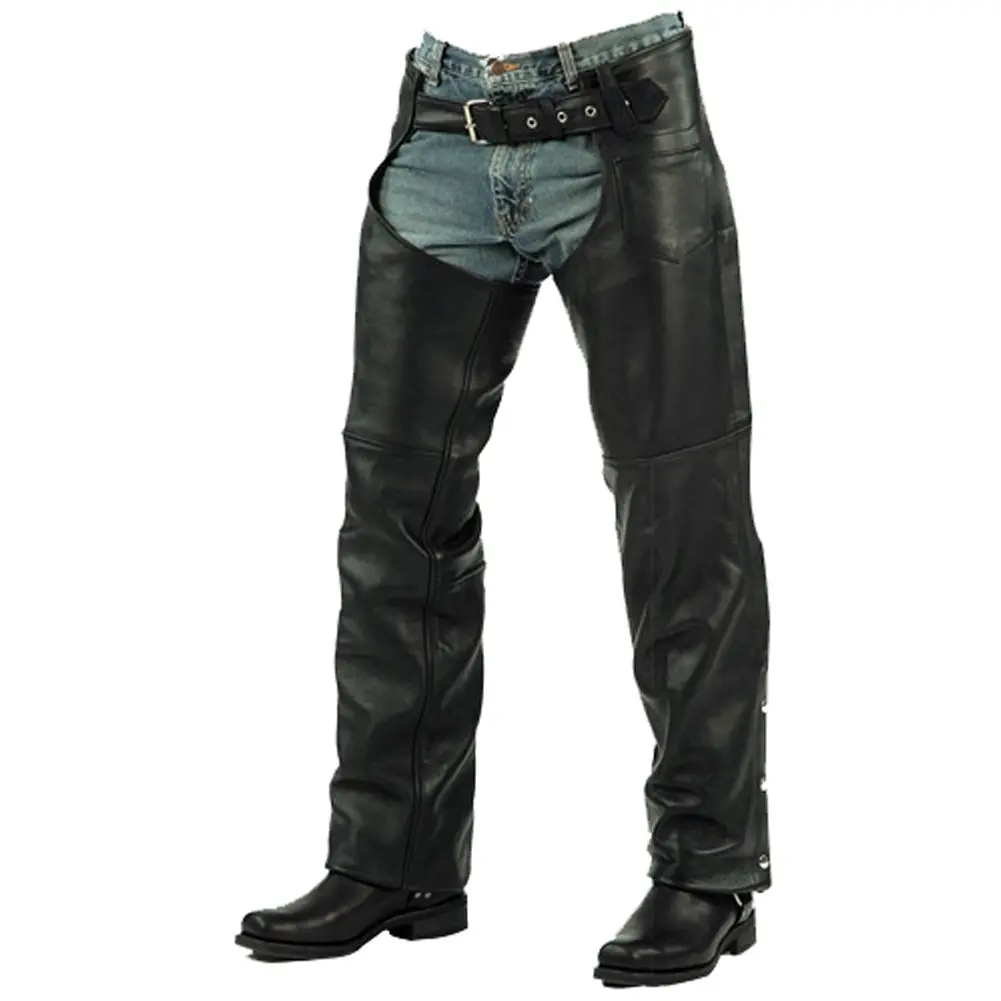 Basic Cowhide Leather Chaps 1