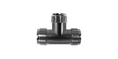 Uhf "T" Connector With All Female Ends 1