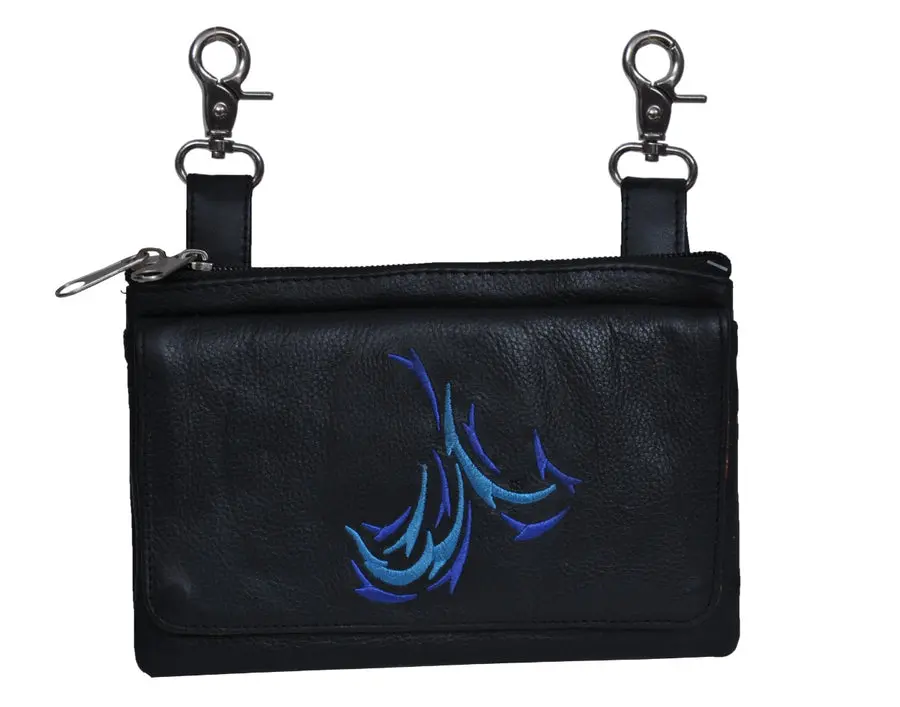 Clip Bag W/2 Tone Blue Design 1