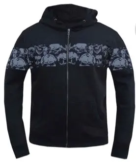 Men's Reflective Skull Hoodie 1