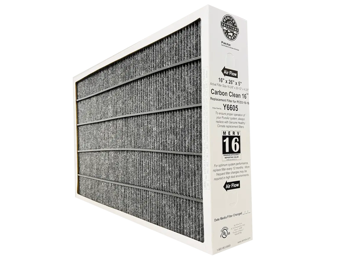 Genuine Lennox Y6605 Healthy Climate 16X25x5 Merv 16 Filter - Case Of 1 1